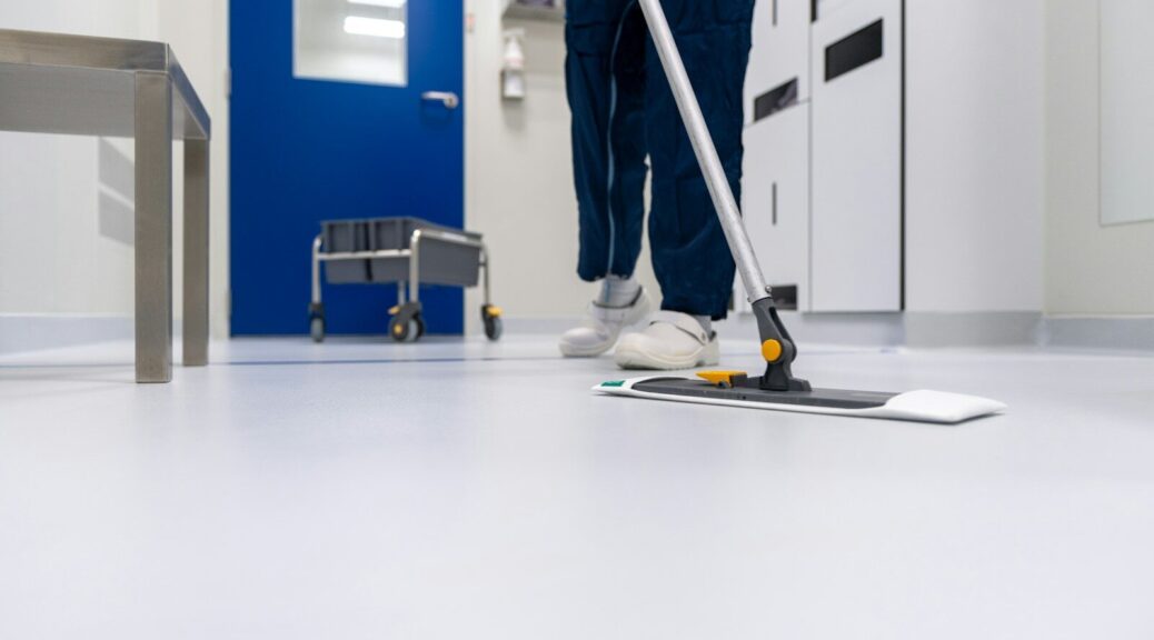 a person standing on a treadmill